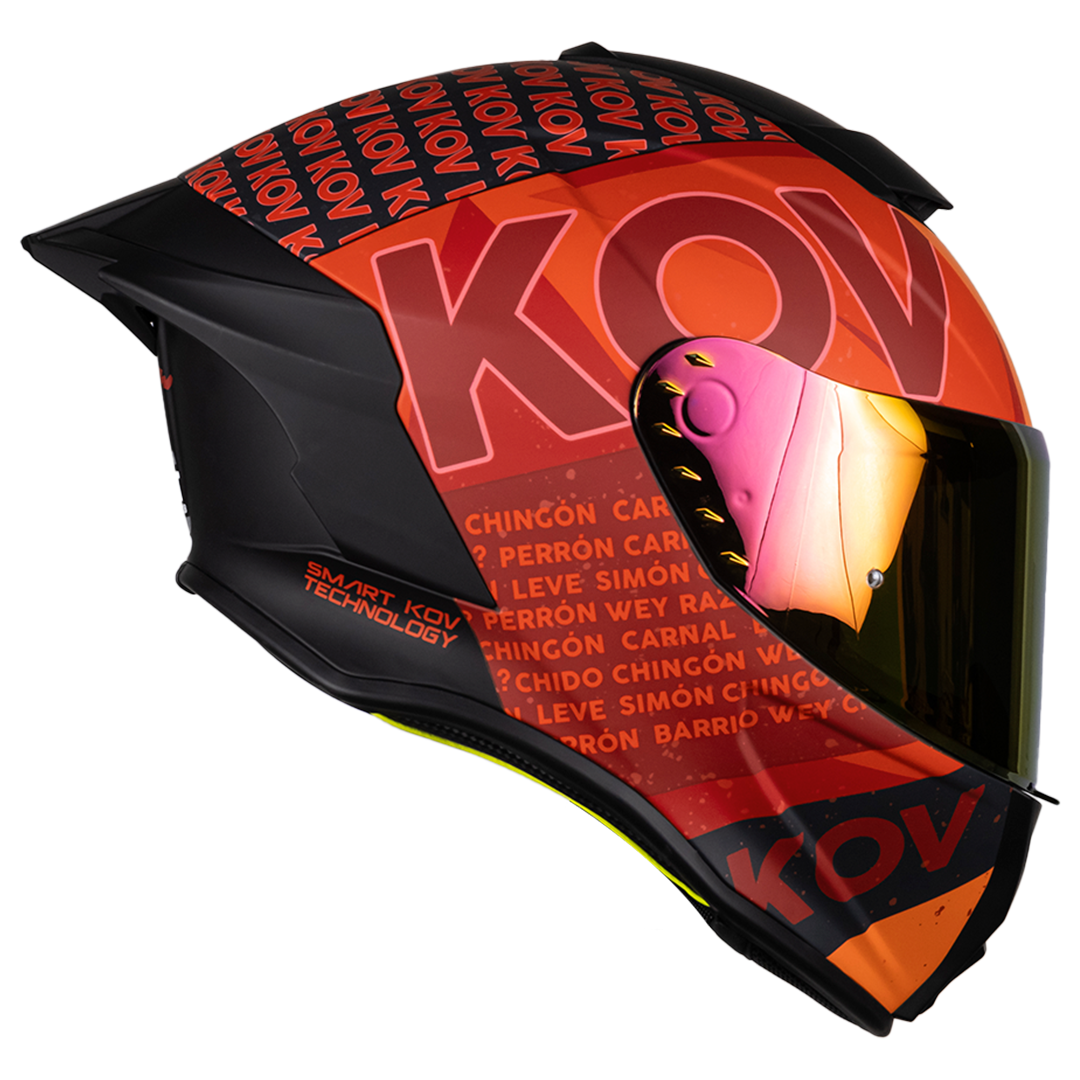 CASCO BUSTER FLOW ROJO Cascos KOV + de motociclista