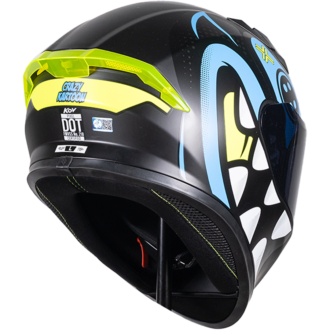 CASCO PIXEL CRAZY AZUL Cascos KOV + de motociclista