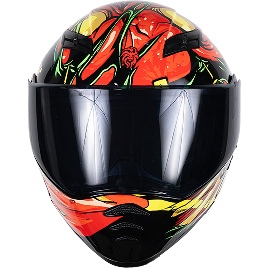 CASCO ESTELAR ZOMBIE ROJO Cascos KOV + de motociclista
