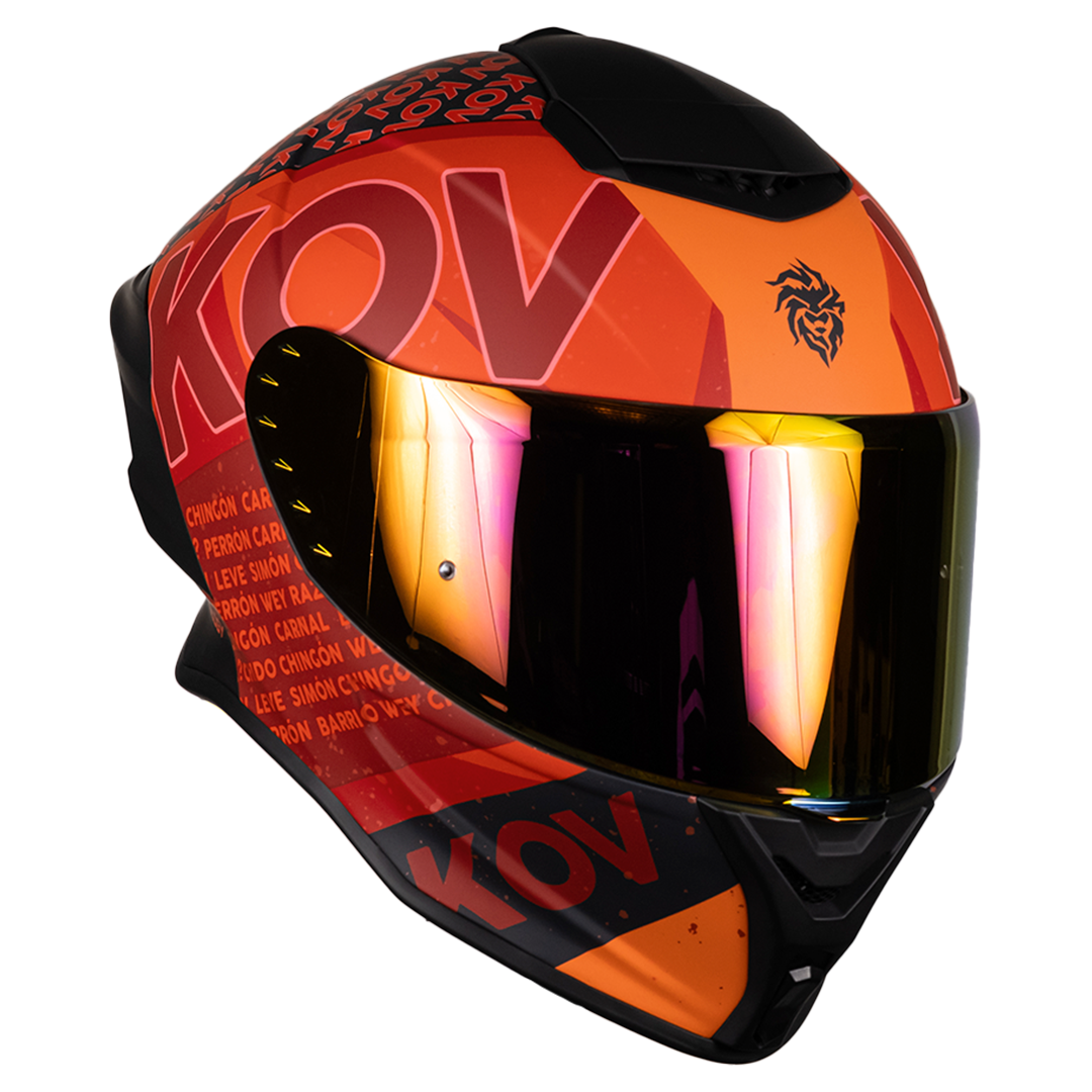 CASCO BUSTER FLOW ROJO Cascos KOV + de motociclista