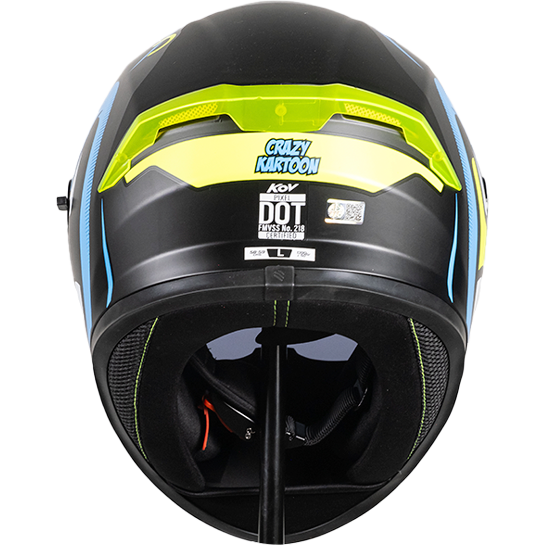 CASCO PIXEL CRAZY AZUL Cascos KOV + de motociclista