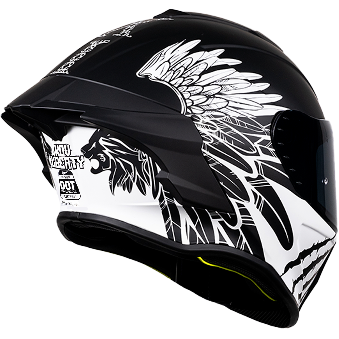 CASCO BUSTER LIBERTY (Fluorescente) Cascos KOV + de motociclista