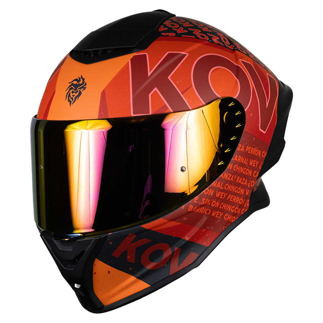 CASCO BUSTER FLOW ROJO Cascos KOV + de motociclista