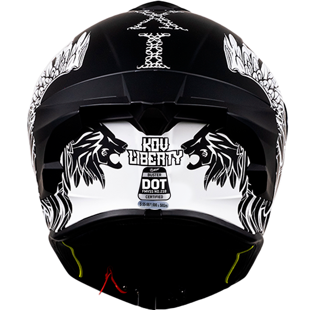 CASCO BUSTER LIBERTY (Fluorescente) Cascos KOV + de motociclista
