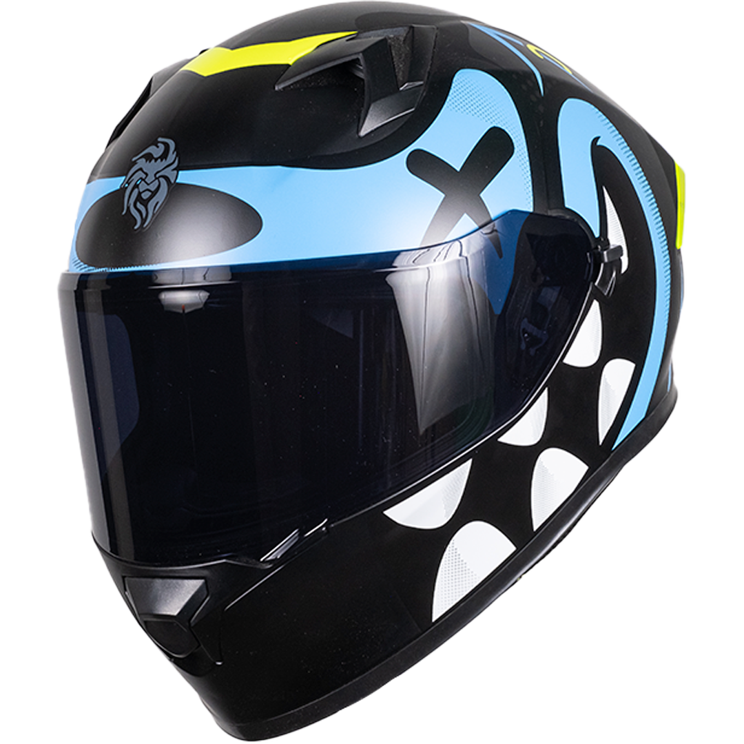 CASCO PIXEL CRAZY AZUL Cascos KOV + de motociclista