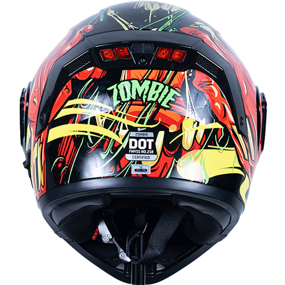 CASCO ESTELAR ZOMBIE ROJO Cascos KOV + de motociclista