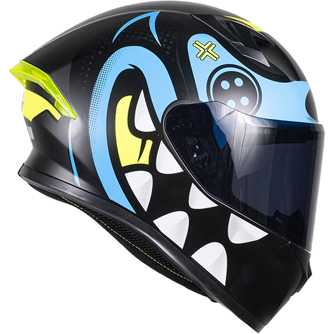 CASCO PIXEL CRAZY AZUL Cascos KOV + de motociclista