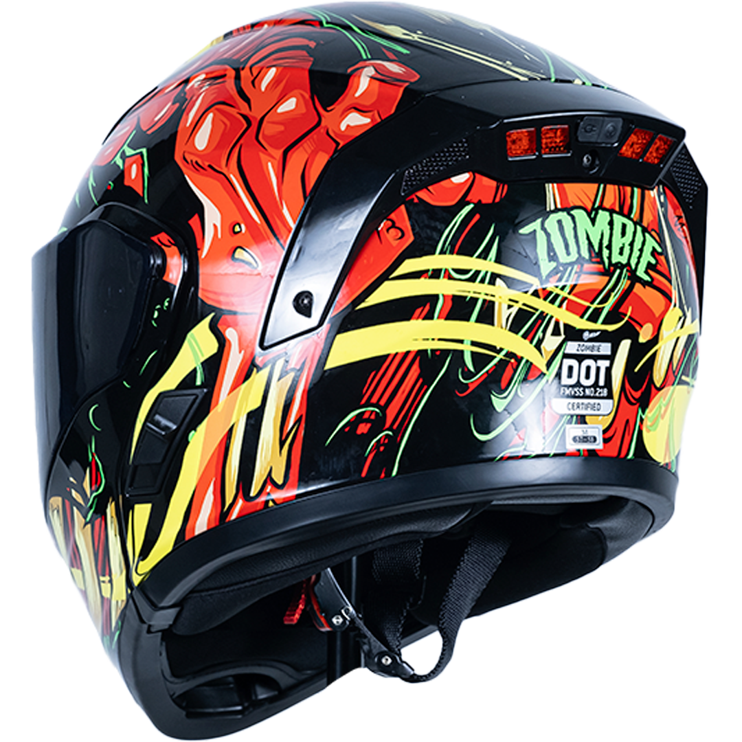 CASCO ESTELAR ZOMBIE ROJO Cascos KOV + de motociclista