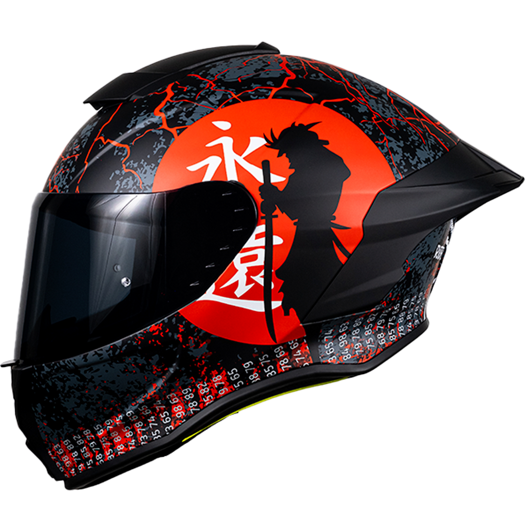 Casco de moto samurai hotsell