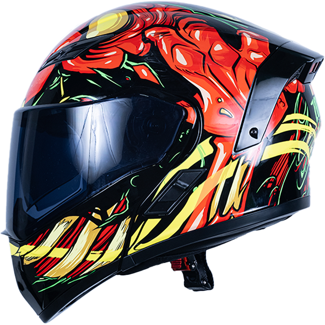 CASCO ESTELAR ZOMBIE ROJO Cascos KOV + de motociclista