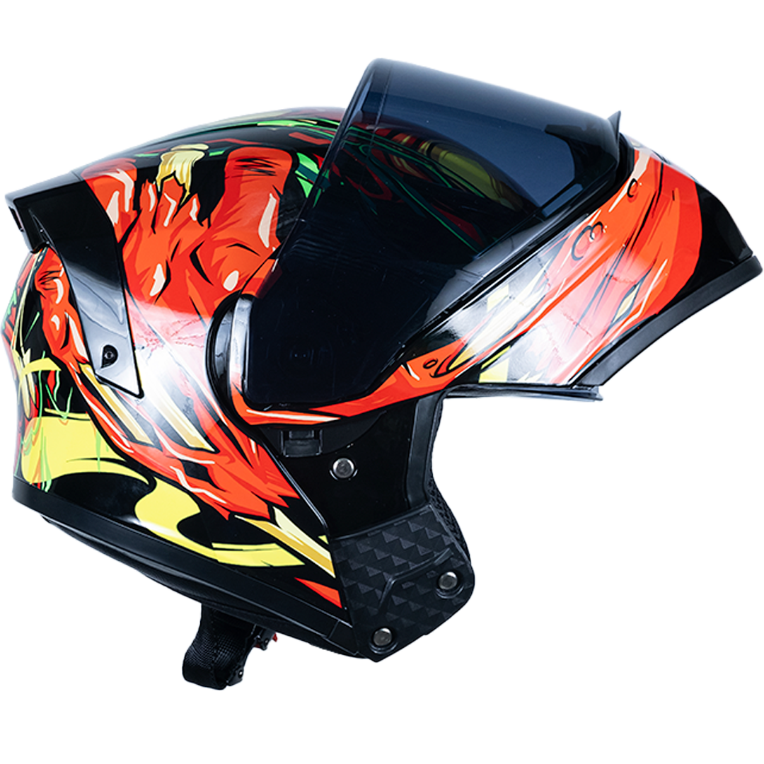 CASCO ESTELAR ZOMBIE ROJO Cascos KOV + de motociclista