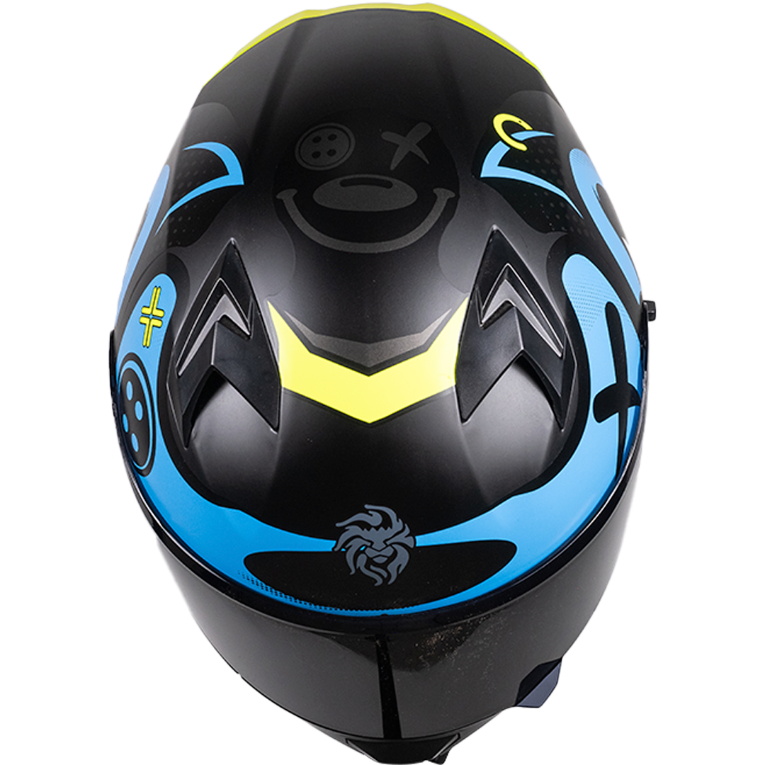 CASCO PIXEL CRAZY AZUL Cascos KOV + de motociclista