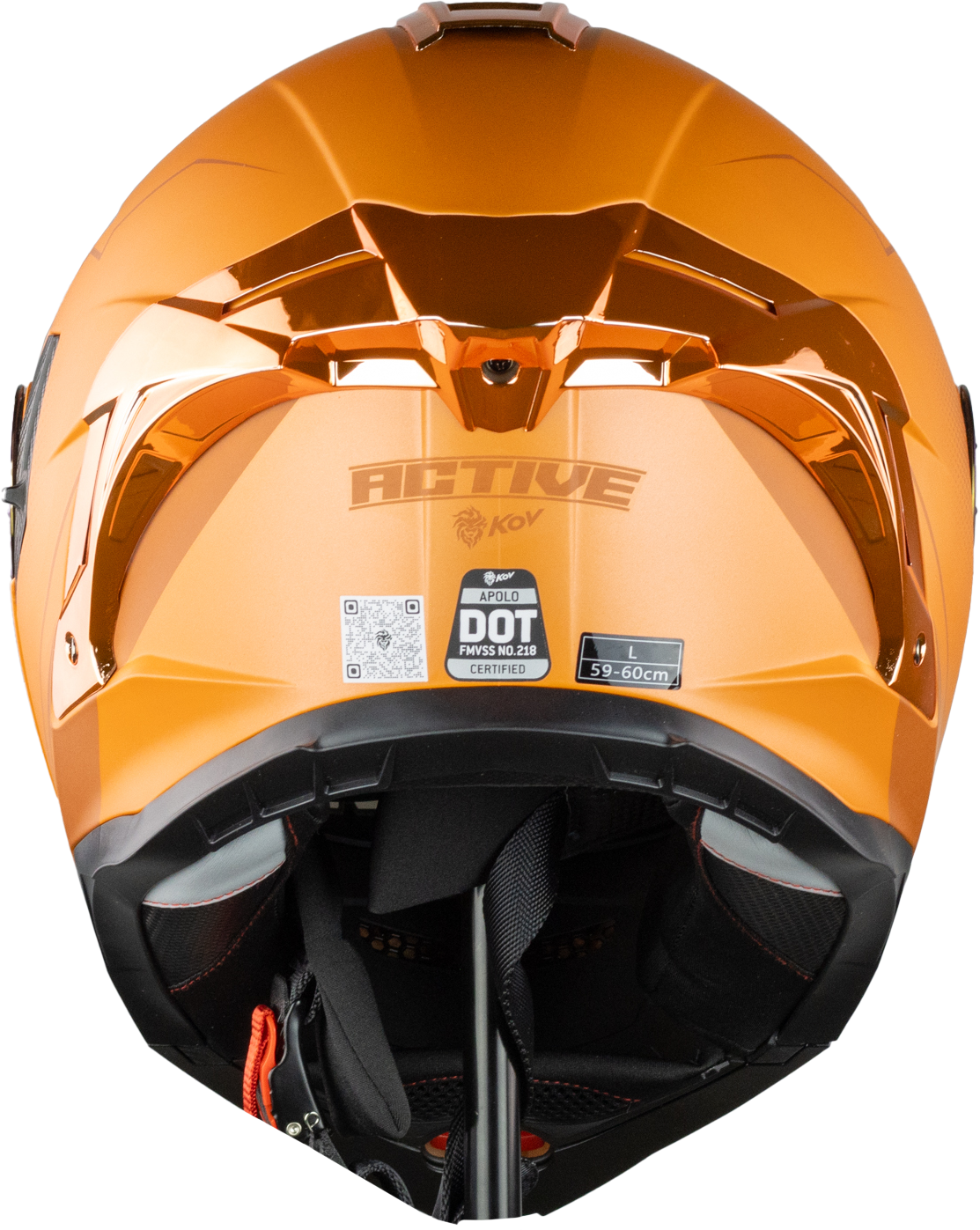 CASCO APOLO ACTIVE NARANJA Cascos KOV + de motociclista