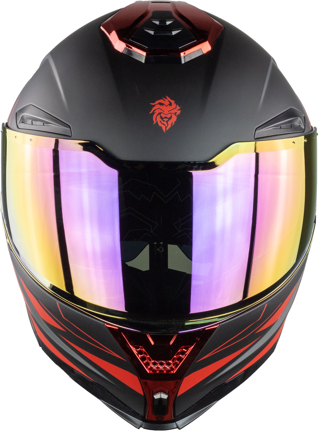 CASCO APOLO ACTIVE NEGRO-ROJO Cascos KOV + de motociclista