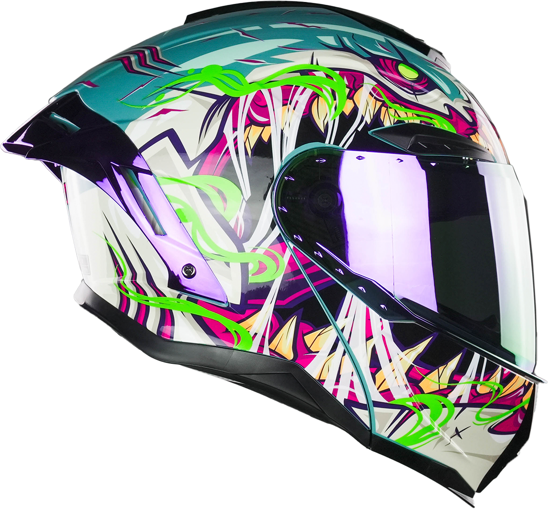 CASCO APOLO SKUALO AZUL Cascos KOV + de motociclista