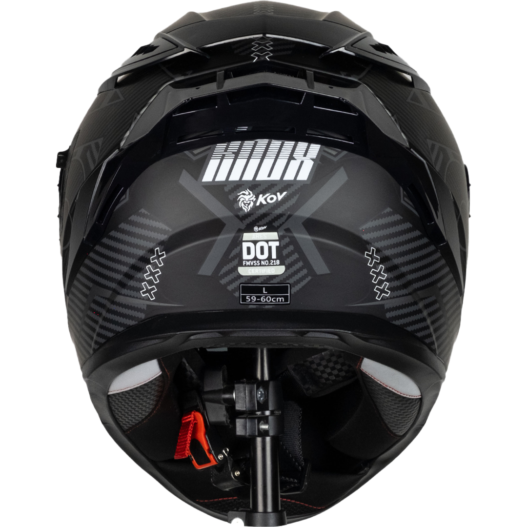 CASCO ARES KNOX NEGRO Cascos KOV + de motociclista