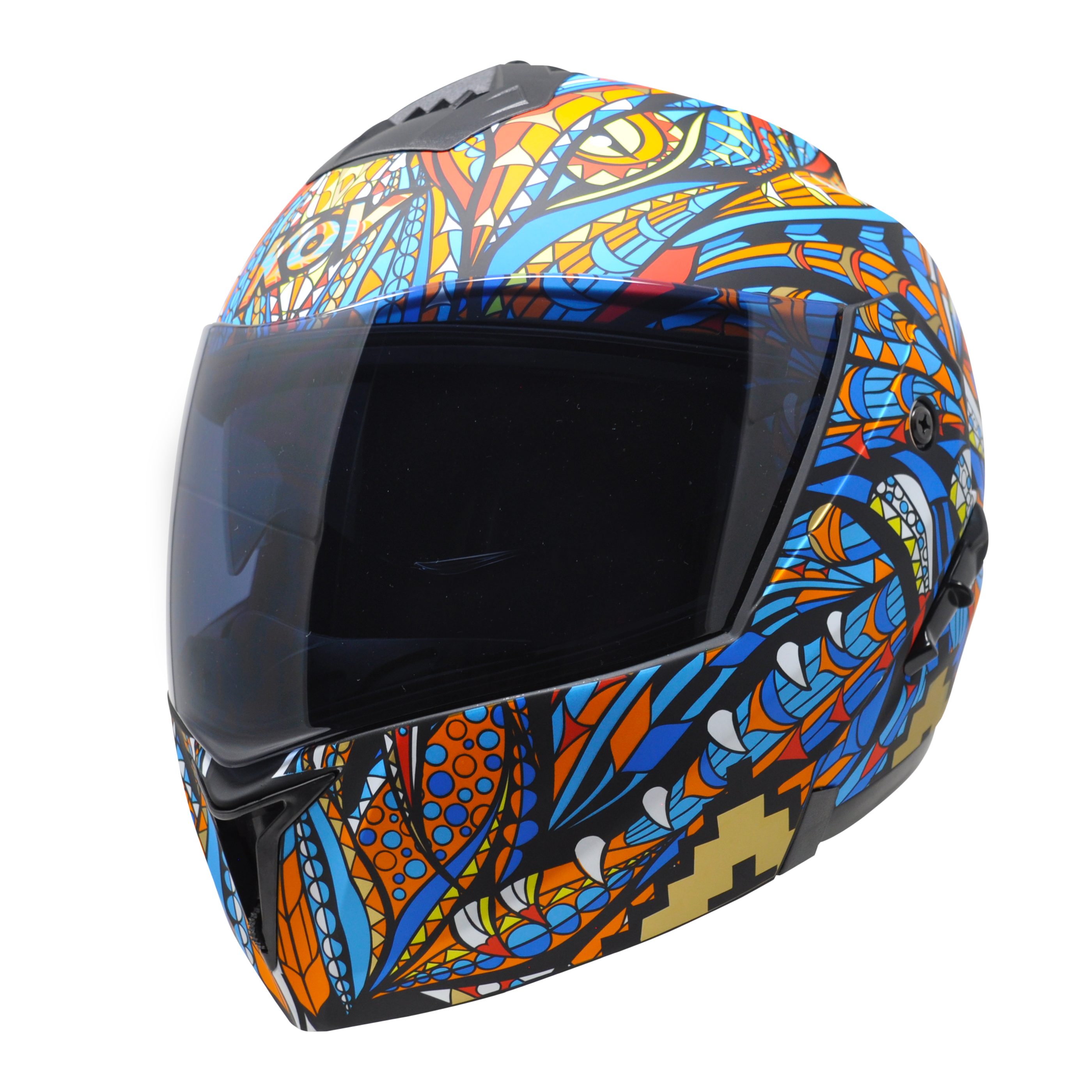 CASCO STEALTH ALEBRIJE AZUL Cascos KOV + de motociclista