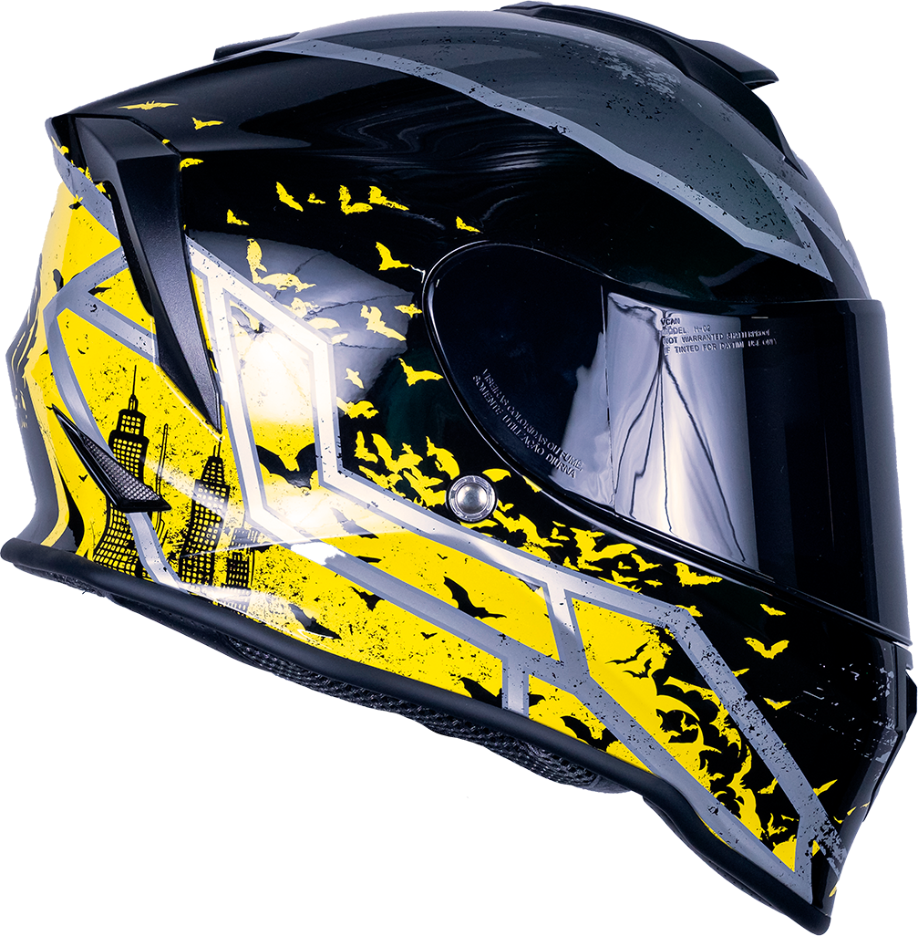 CASCO KROON DC BATMAN AMARILLO Cascos KOV + de motociclista