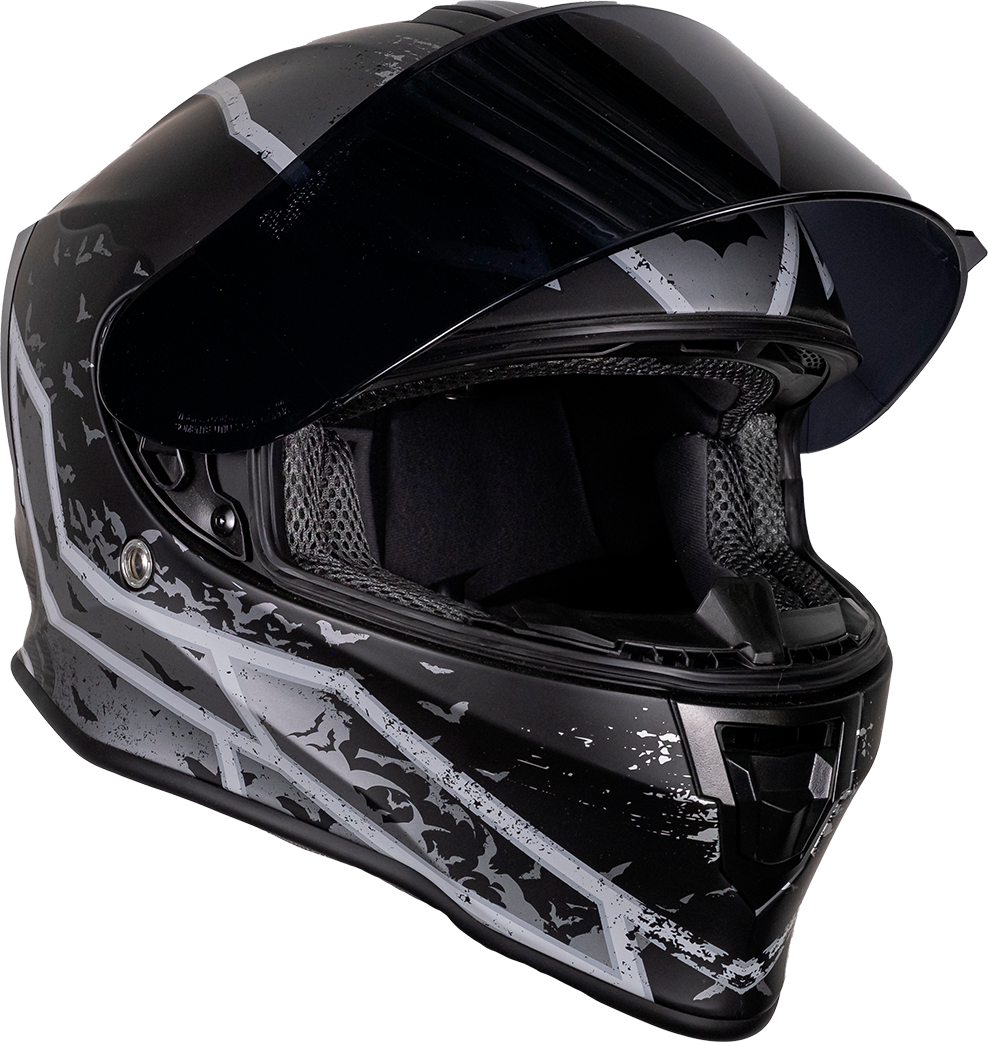 CASCO KROON DC BATMAN GRIS CON ECE 22.05 Cascos KOV + de motociclista