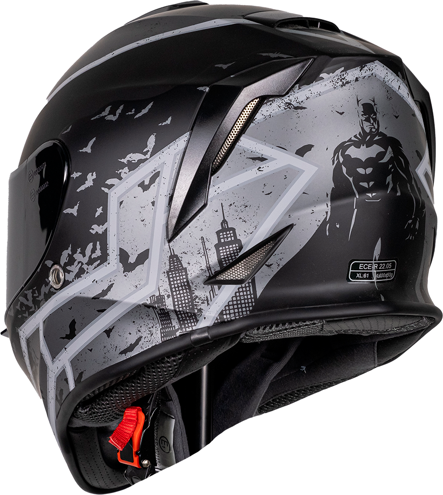 CASCO KROON DC BATMAN GRIS Cascos KOV + de motociclista