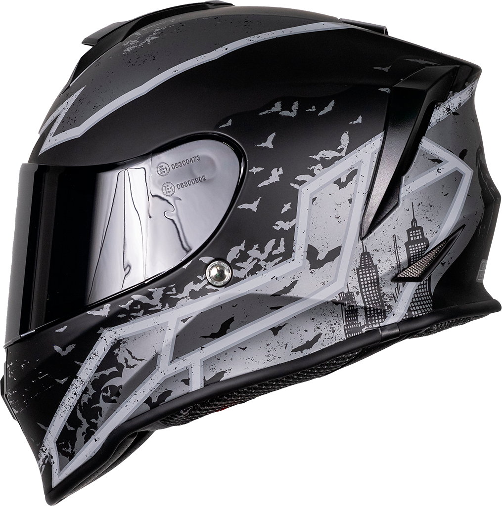 CASCO KROON DC BATMAN GRIS CON ECE 22.05 Cascos KOV + de motociclista