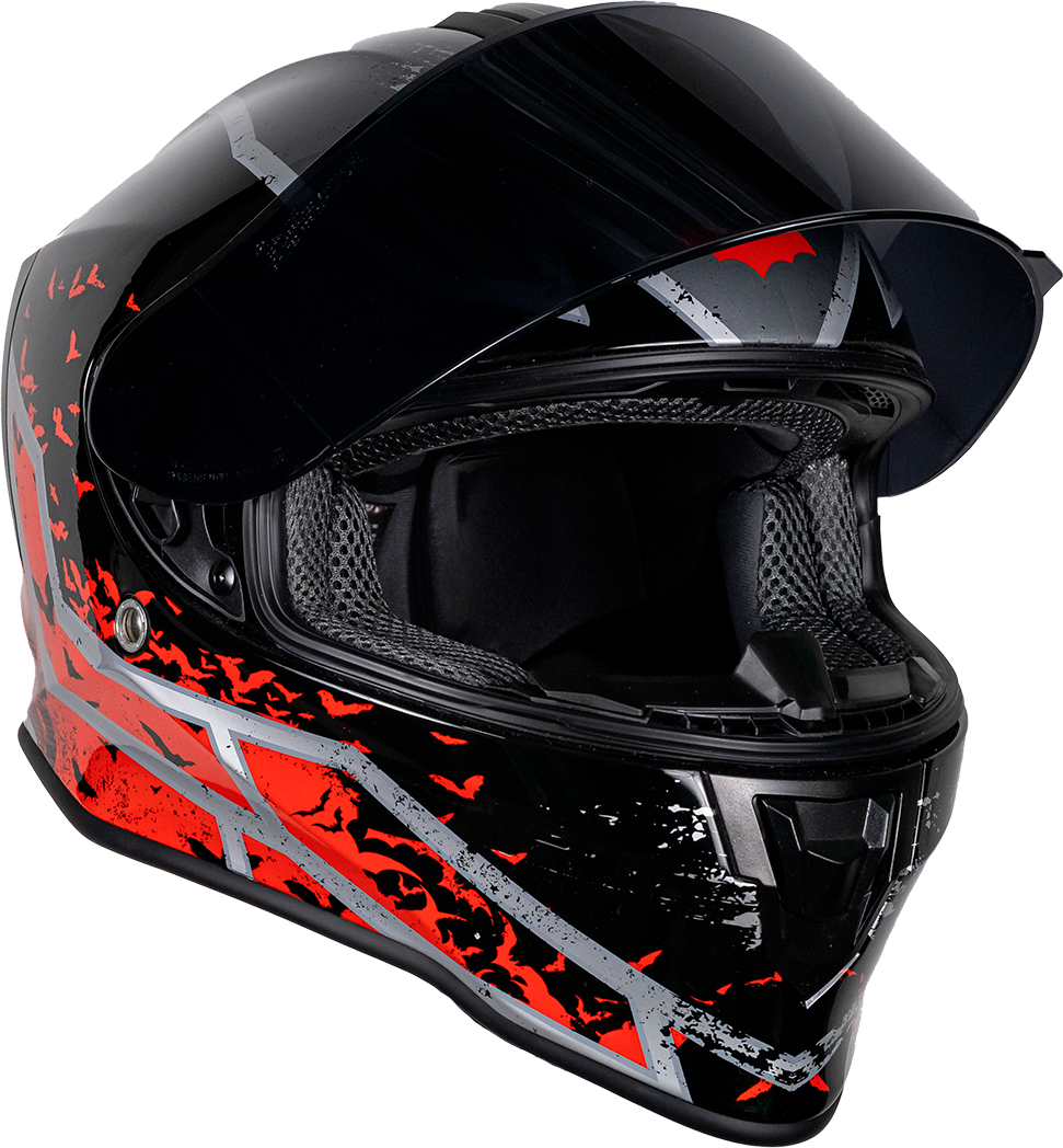 CASCO KROON DC BATMAN ROJO Cascos KOV + de motociclista