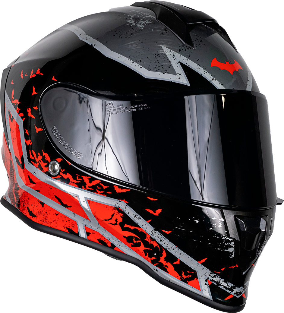 CASCO KROON DC BATMAN ROJO Cascos KOV + de motociclista