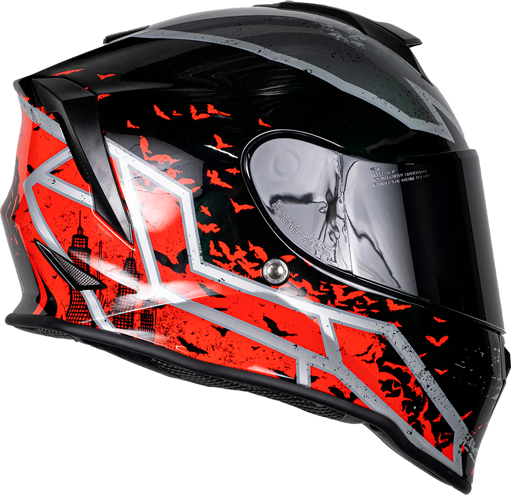 CASCO KROON DC BATMAN ROJO Cascos KOV + de motociclista