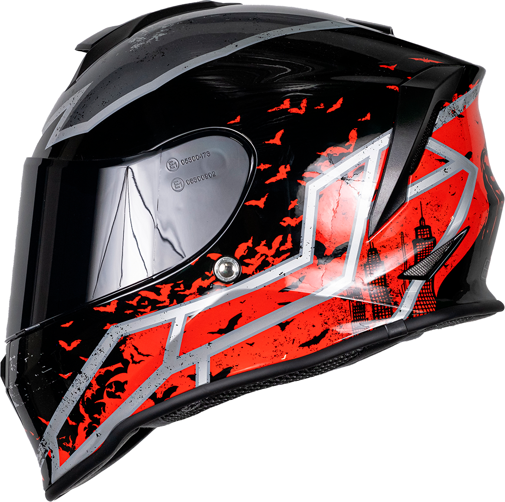 CASCO KROON DC BATMAN ROJO CON ECE 22.05 Cascos KOV + de motociclista