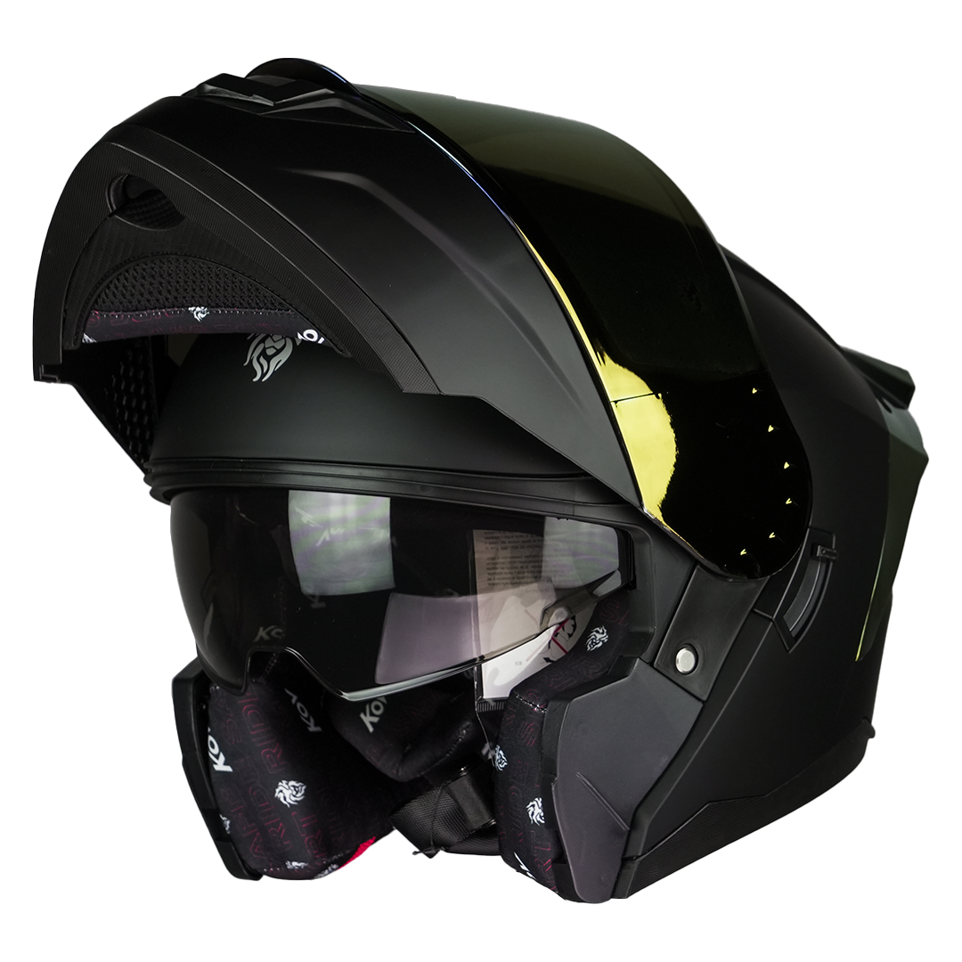 CASCO ZERO BLACK DEMON NEGRO (Luz Led) Cascos KOV + de motociclista
