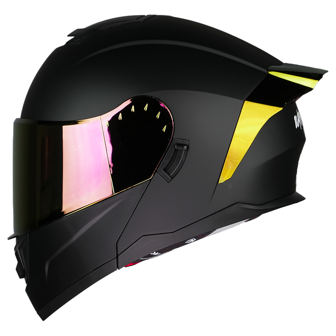 CASCO ZERO BLACK DEMON NEGRO (Luz Led) Cascos KOV + de motociclista