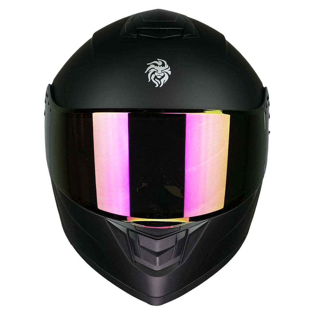 CASCO ZERO BLACK DEMON NEGRO (Luz Led) Cascos KOV + de motociclista