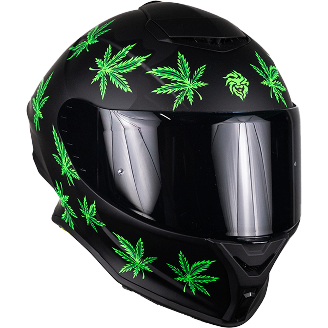 CASCO BUSTER MARY JANE NEGRO MATE FLUORESCENTE Cascos KOV + de motociclista