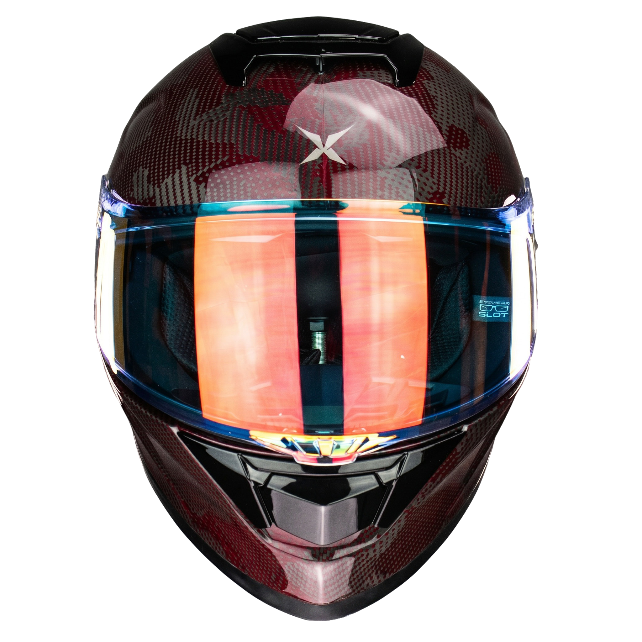 CASCO NEXUS FIBRA DE CARBON ROJO Cascos X-KOV + de motociclista
