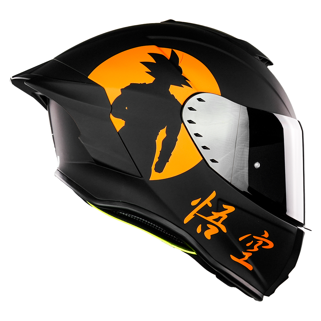 Kit Fusión Saiyajin Cascos KOV + de motociclista