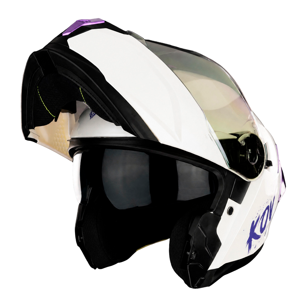 CASCO EXPLORER RIOT BLANCO MORADO