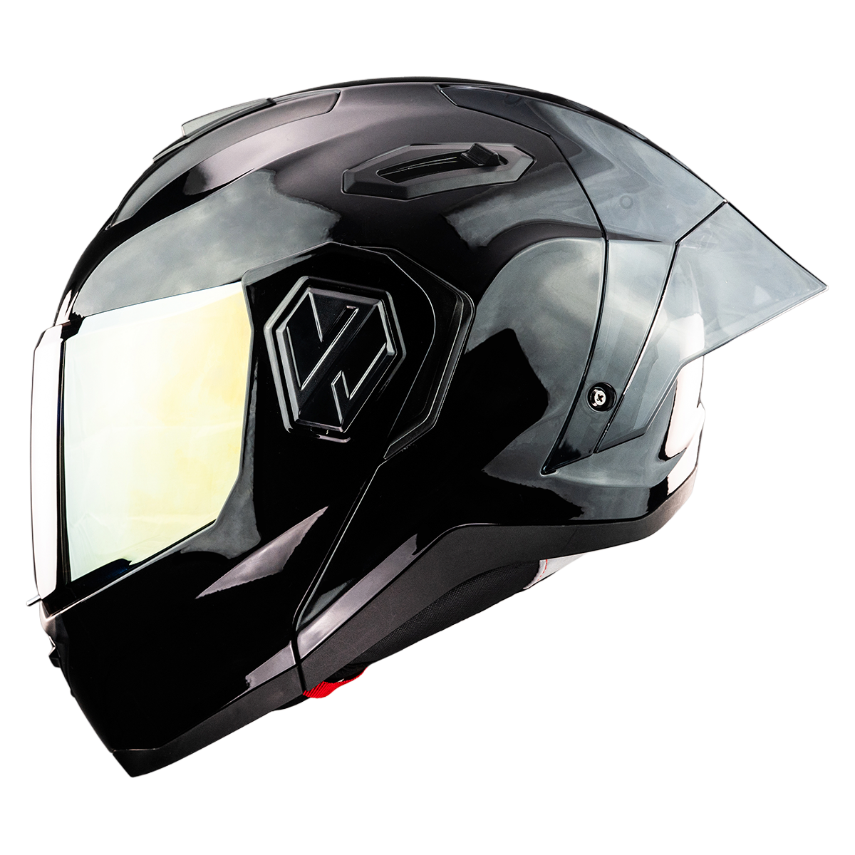 CASCO ALPHA NEGRO GLOSSY