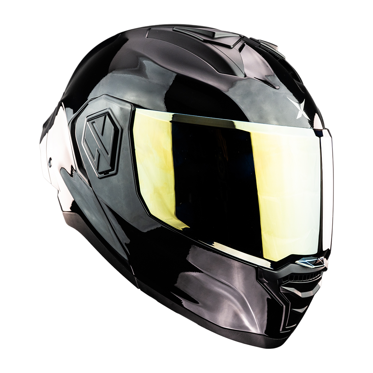 CASCO ALPHA NEGRO GLOSSY