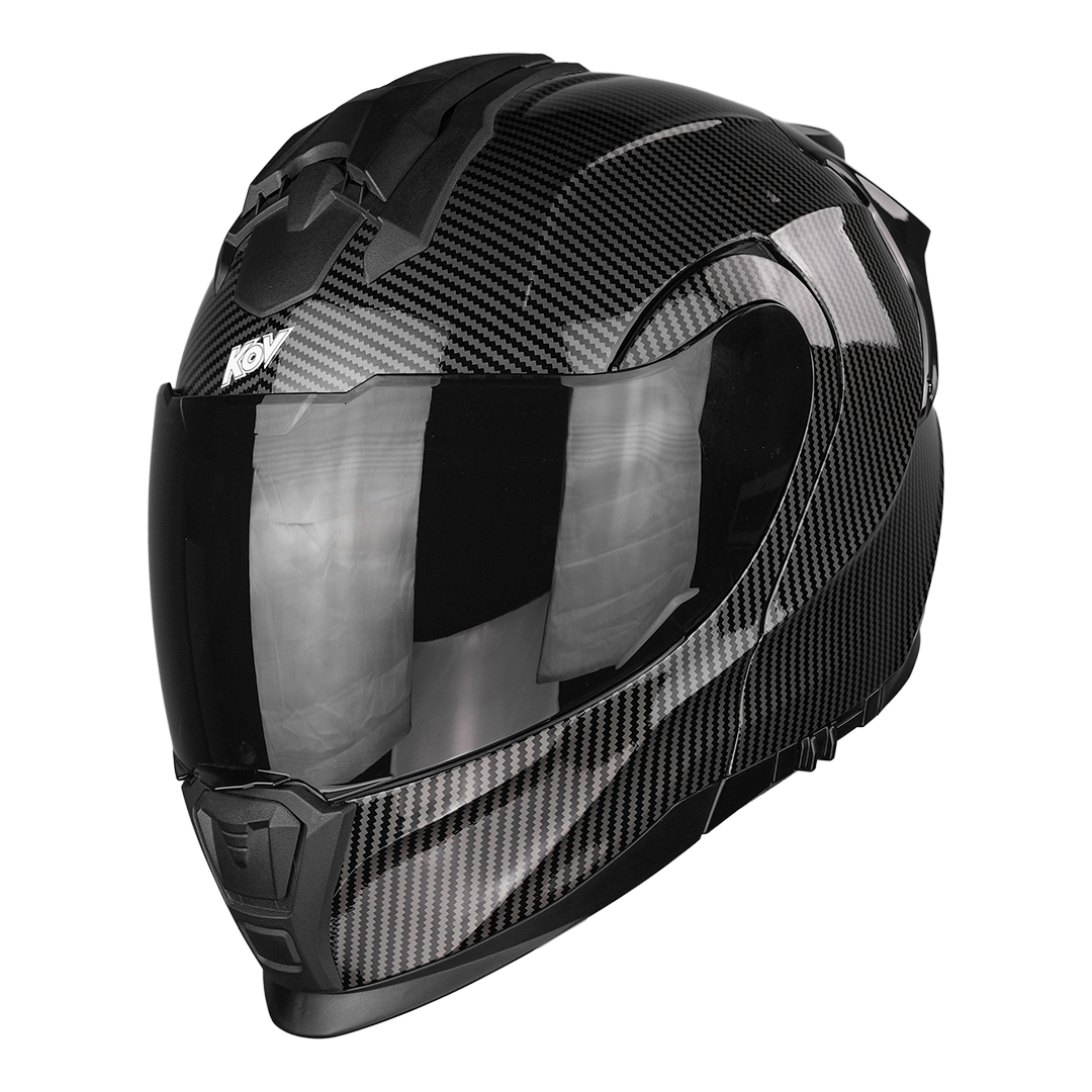 CASCO APEX CARBON NEGRO BRILLANTE Cascos KOV + de motociclista