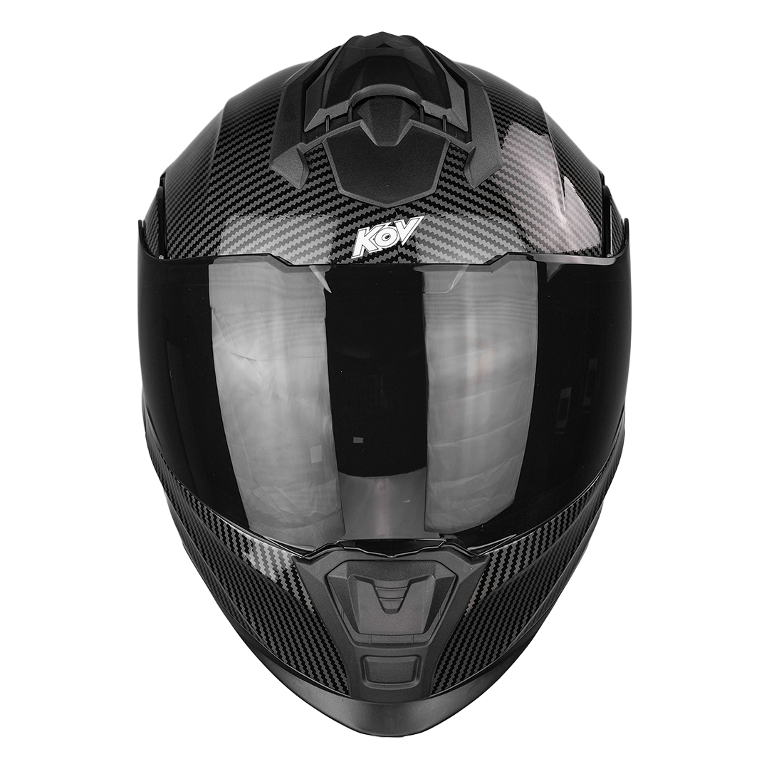 CASCO APEX CARBON NEGRO BRILLANTE Cascos KOV + de motociclista