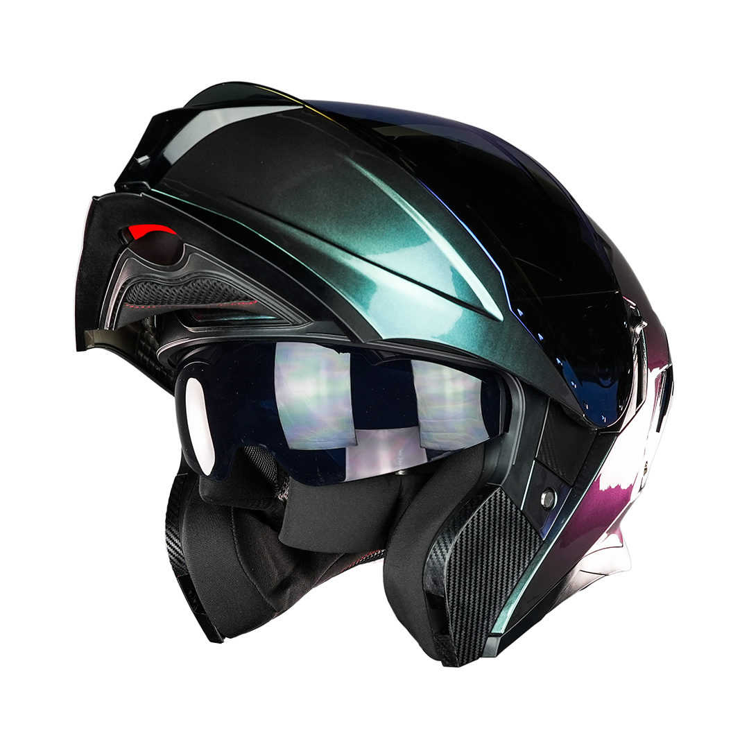 CASCO APOLO CAMALEON VERDE Cascos KOV + de motociclista