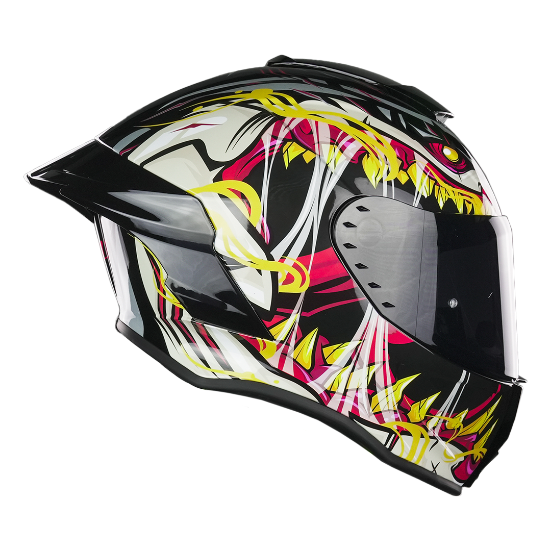 CASCO BUSTER SKUALO NEGRO Cascos KOV + de motociclista