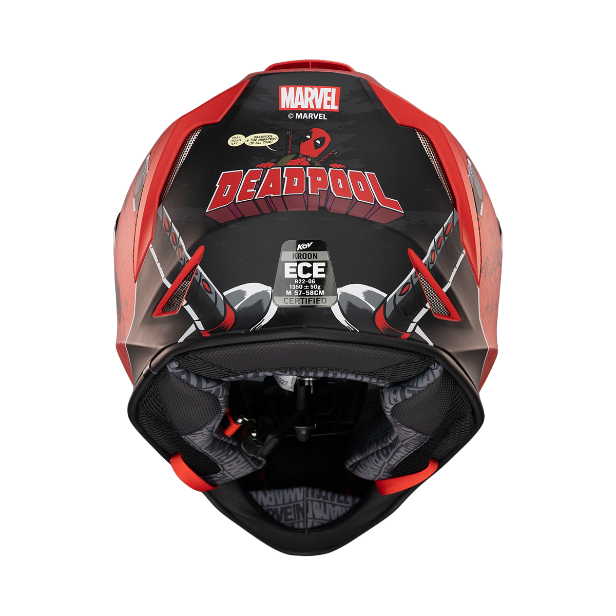 PREVENTA CASCO KROON MARVEL DEADPOOL Cascos KOV + de motociclista