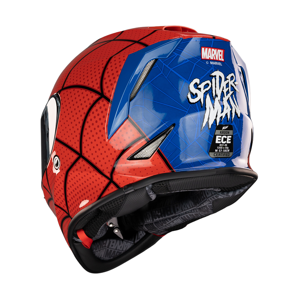 PREVENTA CASCO KROON MARVEL SPIDERMAN Cascos KOV + de motociclista