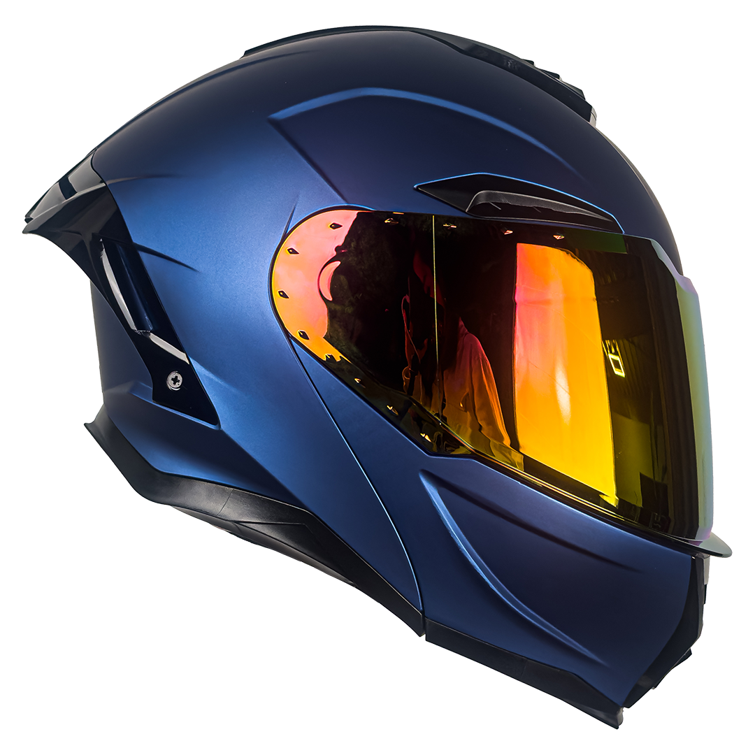 CASCO APOLO AZUL MATE Cascos KOV + de motociclista