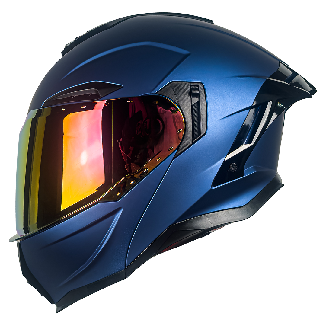 CASCO APOLO AZUL MATE Cascos KOV + de motociclista