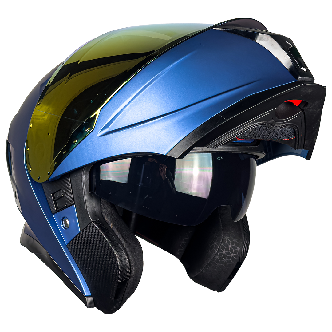 CASCO APOLO AZUL MATE Cascos KOV + de motociclista