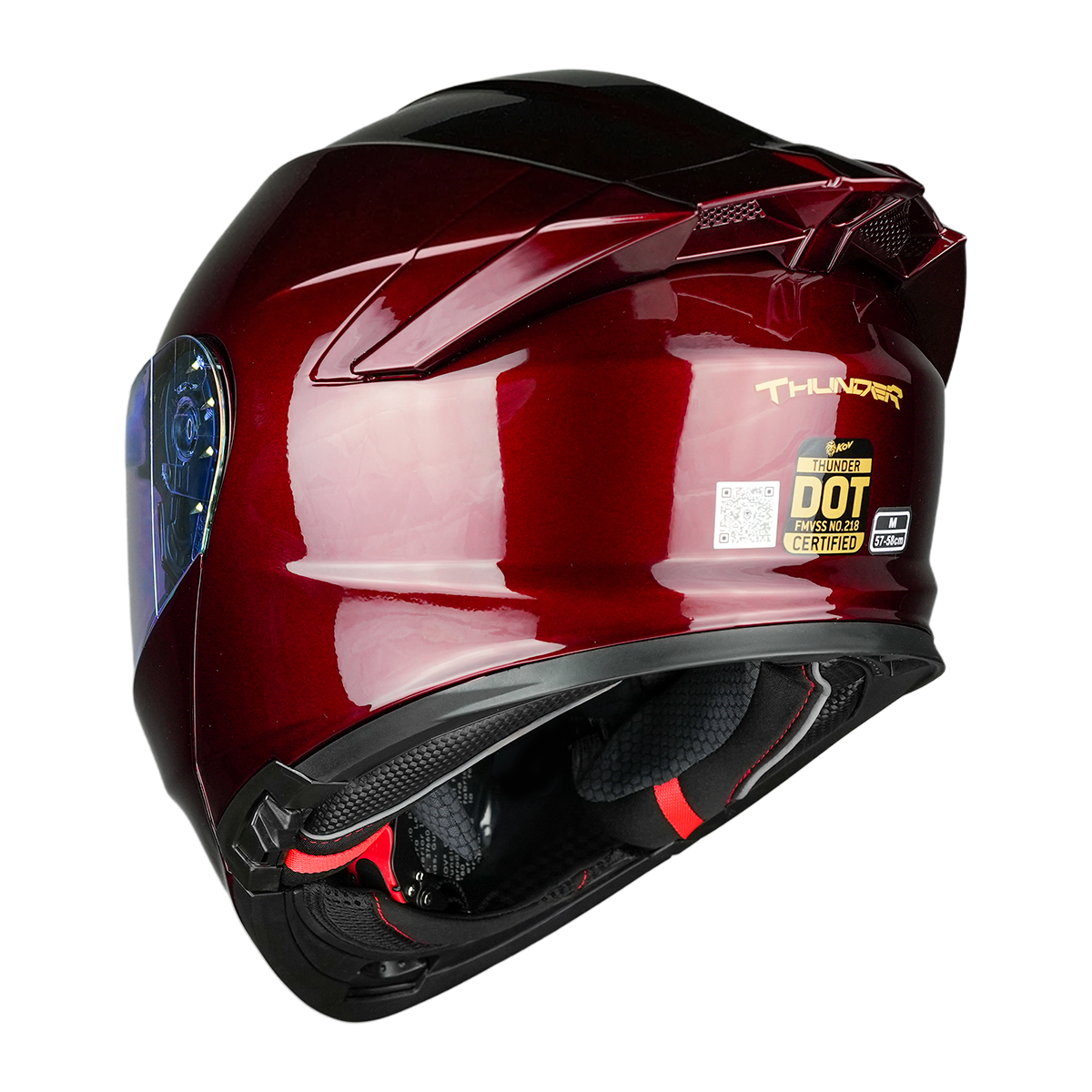CASCO THUNDER CHERRY Cascos KOV + de motociclista