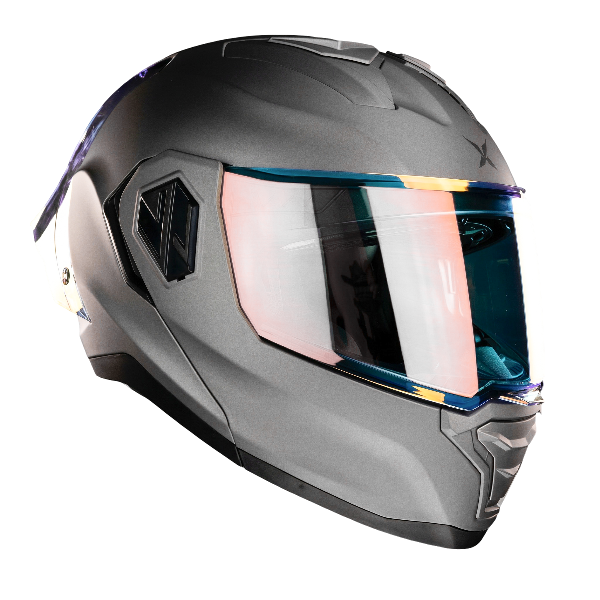 CASCO ALPHA GRIS MATE Cascos X-KOV + de motociclista