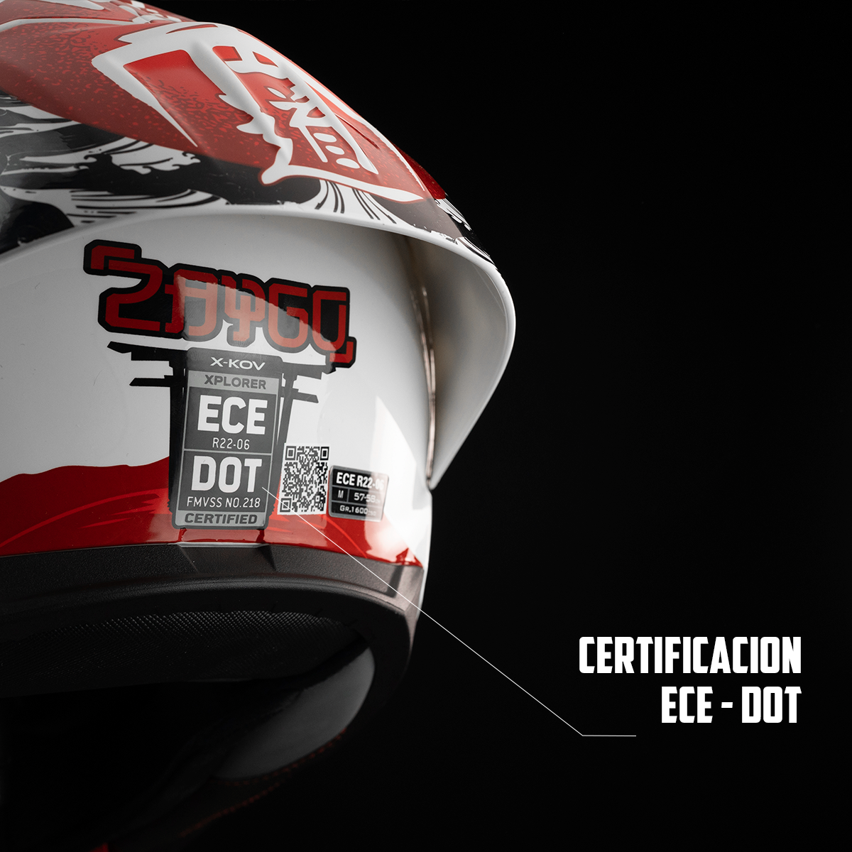 CASCO EXPLORER ZAYGO BLANCO Cascos X-KOV + de motociclista